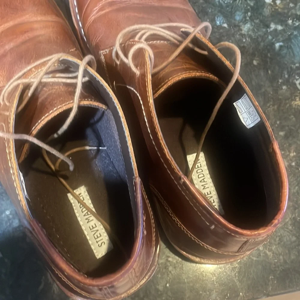 - Steve Madden Harken Leather brown Chukka Boots! Men’s 13